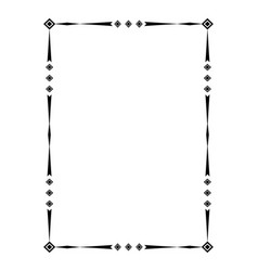 Decorative linear frame Royalty Free Vector Image