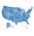 Map of the united states vector image