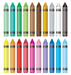 Crayon selection vector image