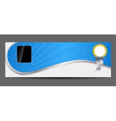 Template for smart phone and mobile phone banner vector image
