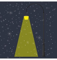 Flashlight and night vector image