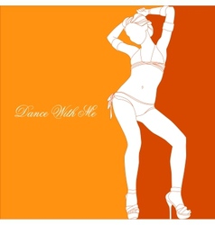 Dance with me Dance with me vector image