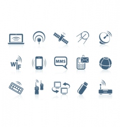 Wireless icons vector image
