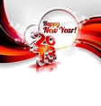 Happy new year design with shiny 2013 text vector image