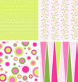 Scrapbook patterns for design vector vector image