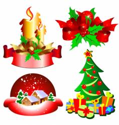 Christmas elements Christmas elements vector image