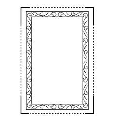 Decorative linear frame Royalty Free Vector Image