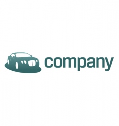 Luxury car logo transport vector image