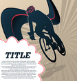 Sport template poster cycling vector image