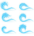 Cool water wave vector image