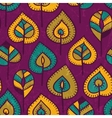 Seamless pattern with stylized leaves vector image