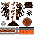 Ancient american ornaments vector image