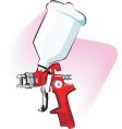 Spraying gun vector image