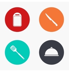 Modern kitchen appliances colorful icons vector image