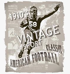 Classic american football vector image