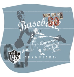 Base ball aja vector image