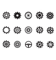 Silhouetted of Machine Gear vector image