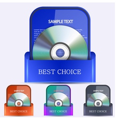 Packaged Discs vector image
