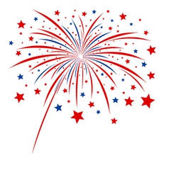 Firework design on white background vector image