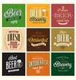 Beer set vector image