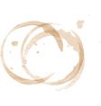 Coffee stains vector image