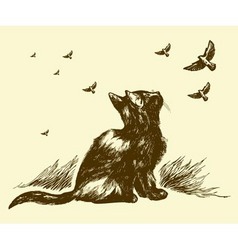 Vintage drawing Royalty Free Vector Image - VectorStock