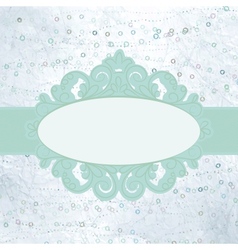 Vintage Valentine hearts card vector image