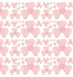 Flower petal seamless pattern design vector image