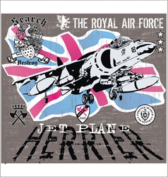 Herrier jet vector image