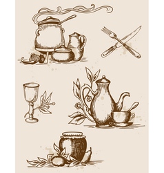 Tableware vector image