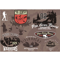 Hunt activities vector image