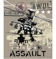 Longbow helicopter vector image