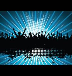 Grunge audience vector image