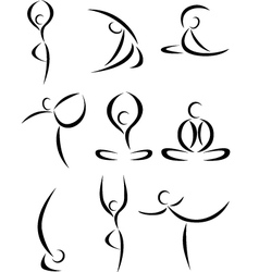Yoga symbol vector image