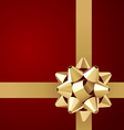Ribbon and bow background vector image