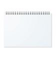 Spiral binder landscape vector image