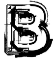 Grunge Font vector image