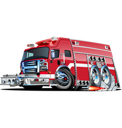 Cartoon Fire Truck vector image