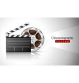 Movie clapper vector image