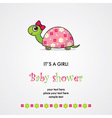 Baby shower card vector image