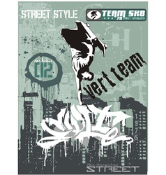 Streetskater vector image