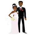 African American wedding vector image