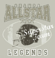 All star FootBall vector image