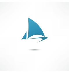Sailing boat vector image