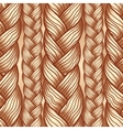 Beige abstract seamless hair pattern vector image