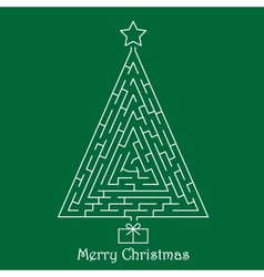 Christmas tree vector image
