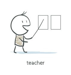 Teacher vector image