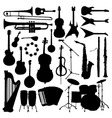 Music instruments vector image
