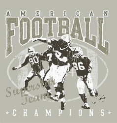 American football vector image