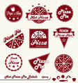 Pizza Labels vector image